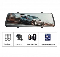 Espejo retrovisor DVR + Camara retroceso K-19Pro