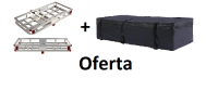 OFERTA CESTA o CANASTA DE CARGA XL ALUMINIO + BOLSO IMPERMEABLE