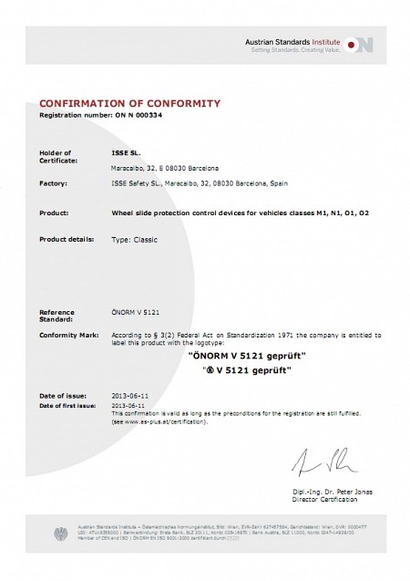Certificados ISSE NOVA-RANK CLASSIC