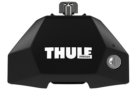 Thule Evo Fixpoint paquete de 4 pies negros para Vehiculos 7107